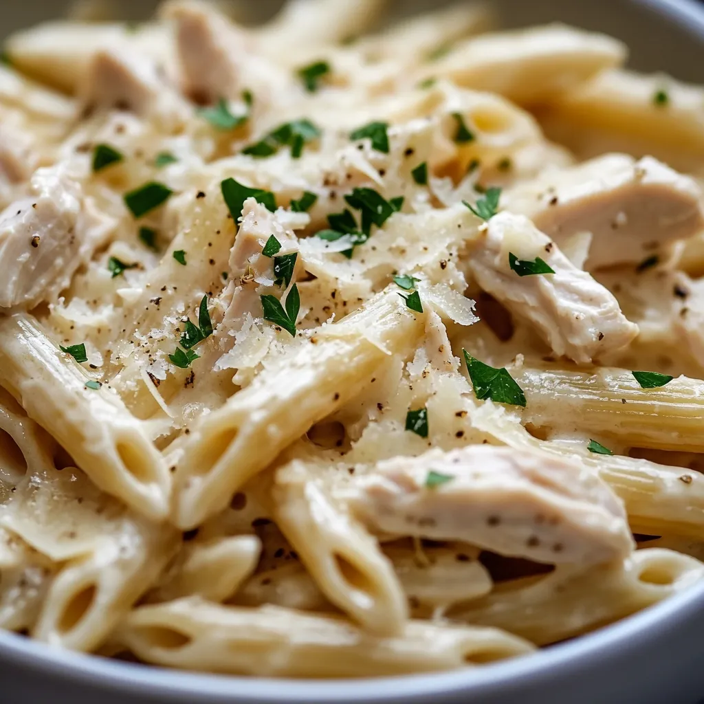 The delightful combination of creamy textures and savory flavors in a dish can elevate any dining experience. This Creamy Chicken Pasta Delight embraces the essence of Italian cuisine while being simple and quick to prepare. With a rich sauce that envelops perfectly cooked pasta and tender chicken, this recipe is perfect for busy weeknights or a comforting weekend meal. This dish not only wraps you in warmth but also offers a sense of nostalgia, reminiscent of Italian family gatherings where food brings everyone together.
