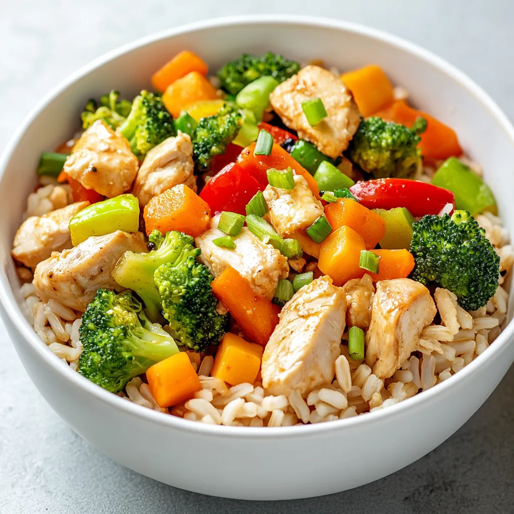 In today’s fast-paced world, finding wholesome meals that can be prepared quickly is essential for maintaining a balanced diet. The Wholesome Chicken Veggie Rice Bowl is an excellent option for busy individuals seeking both nutrition and flavor. This dish combines juicy chicken, colorful vegetables, and hearty brown rice, making for a satisfying meal that is as delightful to the eyes as it is to the palate.