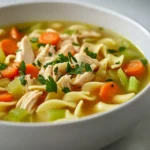 The allure of a warm bowl of Chicken Noodle Soup is timeless, especially when it evokes feelings of comfort and nostalgia. This Comforting Chicken Noodle Soup, inspired by a beloved Panera recipe, combines the richness of homemade broth with hearty ingredients to create a fulfilling meal. It’s ideal for cozy nights in or for healing when you need a soup that warms the soul. There’s something deeply satisfying about a steaming bowl of chicken noodle soup; it not only nourishes the body, but also soothes the spirit and brings back memories of family gatherings and cozy evenings spent at home.