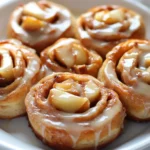 Delight in the warmth and sweetness of homemade apple cinnamon rolls, a perfect addition to your breakfast or a delicious dessert. The combination of soft dough infused with cinnamon and nestled around tender apples creates a heavenly treat, ideal for any gathering. These rolls exude a comforting aroma as they bake, making your kitchen feel inviting and cozy. The delightful gooeyness in each bite combined with the sweet hint of cinnamon perfectly captures the feeling of home baking.