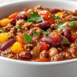 Chili has long been a staple of American cuisine, famed for its rich, hearty flavors and comforting properties. The Ultimate Chili Delight takes this beloved dish to new heights by infusing it with a medley of ground meats and a variety of spices, creating a flavor-packed experience that warms both the body and the soul. This recipe not only satisfies your cravings but also brings a sense of community, making it perfect for sharing with family and friends. Whether you’re facing a chilly winter evening or hosting a casual get-together, this delightful dish is sure to please everyone at the table.