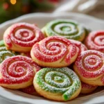 Christmas is a time for celebration, gathering around with family and friends, and indulging in delightful treats. One of the most festive and visually appealing desserts to grace your holiday table is the colorful and delicious Festive Christmas Pinwheel Cookies. With their vibrant red and green swirls, these cookies are a perfect representation of the holiday spirit.