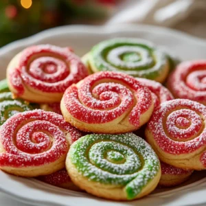 Christmas is a time for celebration, gathering around with family and friends, and indulging in delightful treats. One of the most festive and visually appealing desserts to grace your holiday table is the colorful and delicious Festive Christmas Pinwheel Cookies. With their vibrant red and green swirls, these cookies are a perfect representation of the holiday spirit.