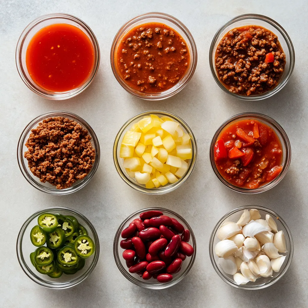 Chili has long been a staple of American cuisine, famed for its rich, hearty flavors and comforting properties. The Ultimate Chili Delight takes this beloved dish to new heights by infusing it with a medley of ground meats and a variety of spices, creating a flavor-packed experience that warms both the body and the soul. This recipe not only satisfies your cravings but also brings a sense of community, making it perfect for sharing with family and friends. Whether you’re facing a chilly winter evening or hosting a casual get-together, this delightful dish is sure to please everyone at the table.